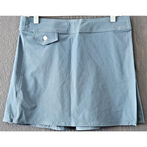 Birdwell Beach Britches Wrap Skirt Womens Medium Stretch Surf USA Blue